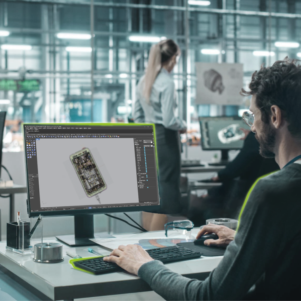 Digitalisierungspartner für Industrie 4.0 Ingenieur entwickelt mobiles Industriegerät mit CAD-Software bei Cyrus Technology